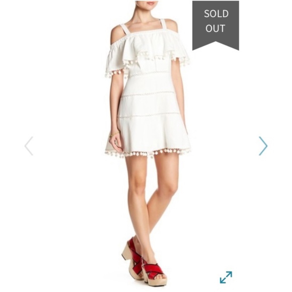 Red Carter Aster Linen Blend Dress